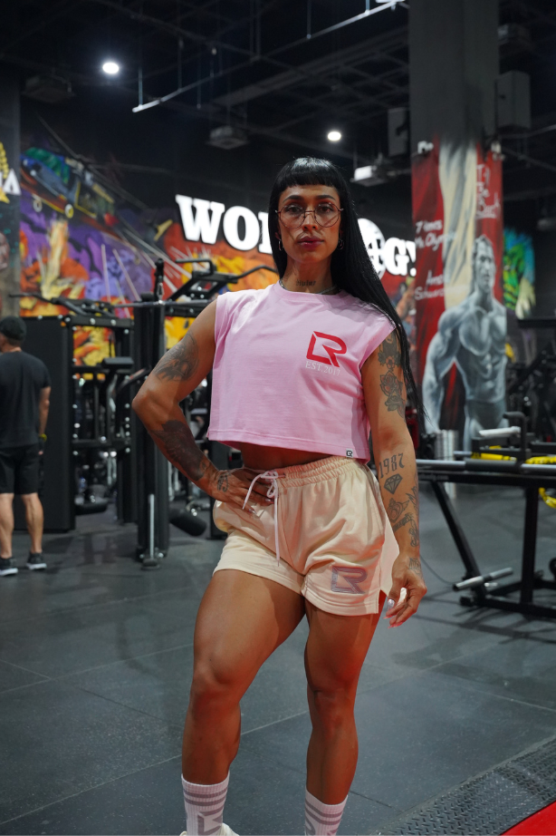 Crop Top Cotton Pink