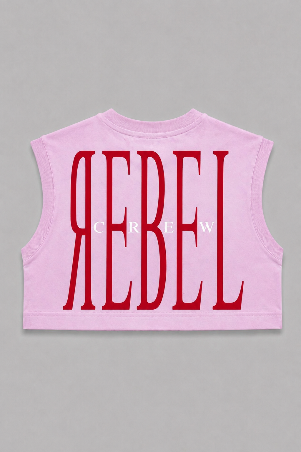 Crop Top Cotton Pink