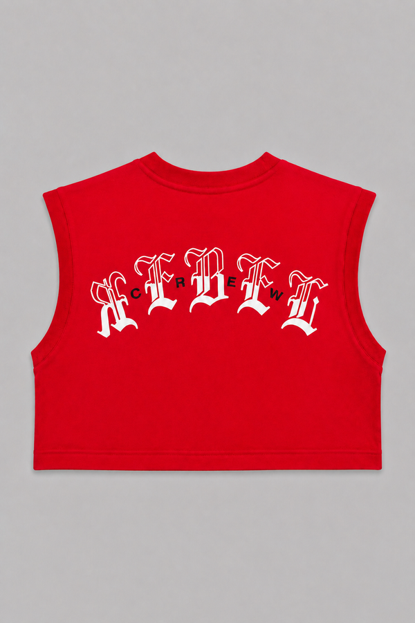 Crop Top Crimson Red