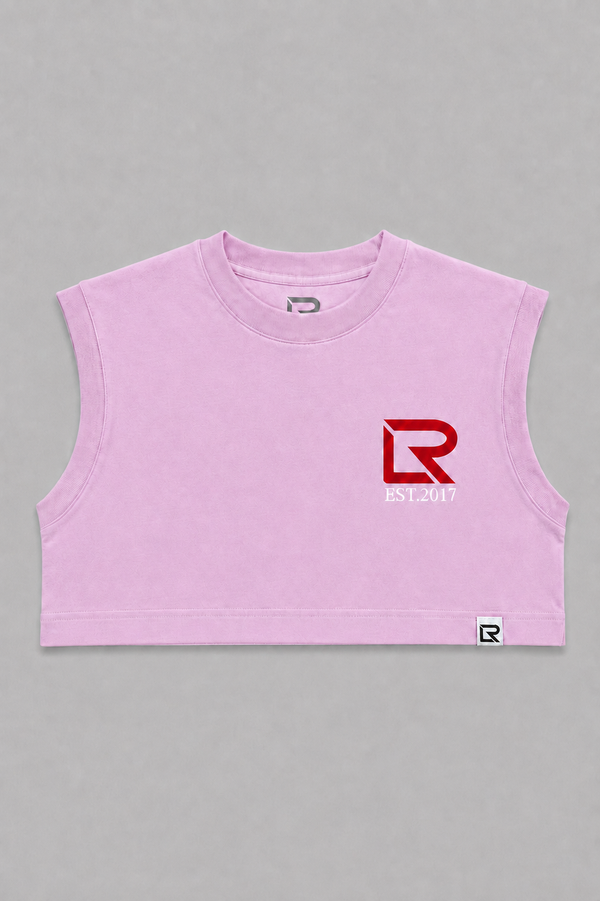 Crop Top Cotton Pink