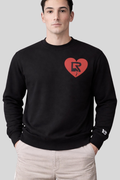 Suéter Broken Heart Color Negro Oversize